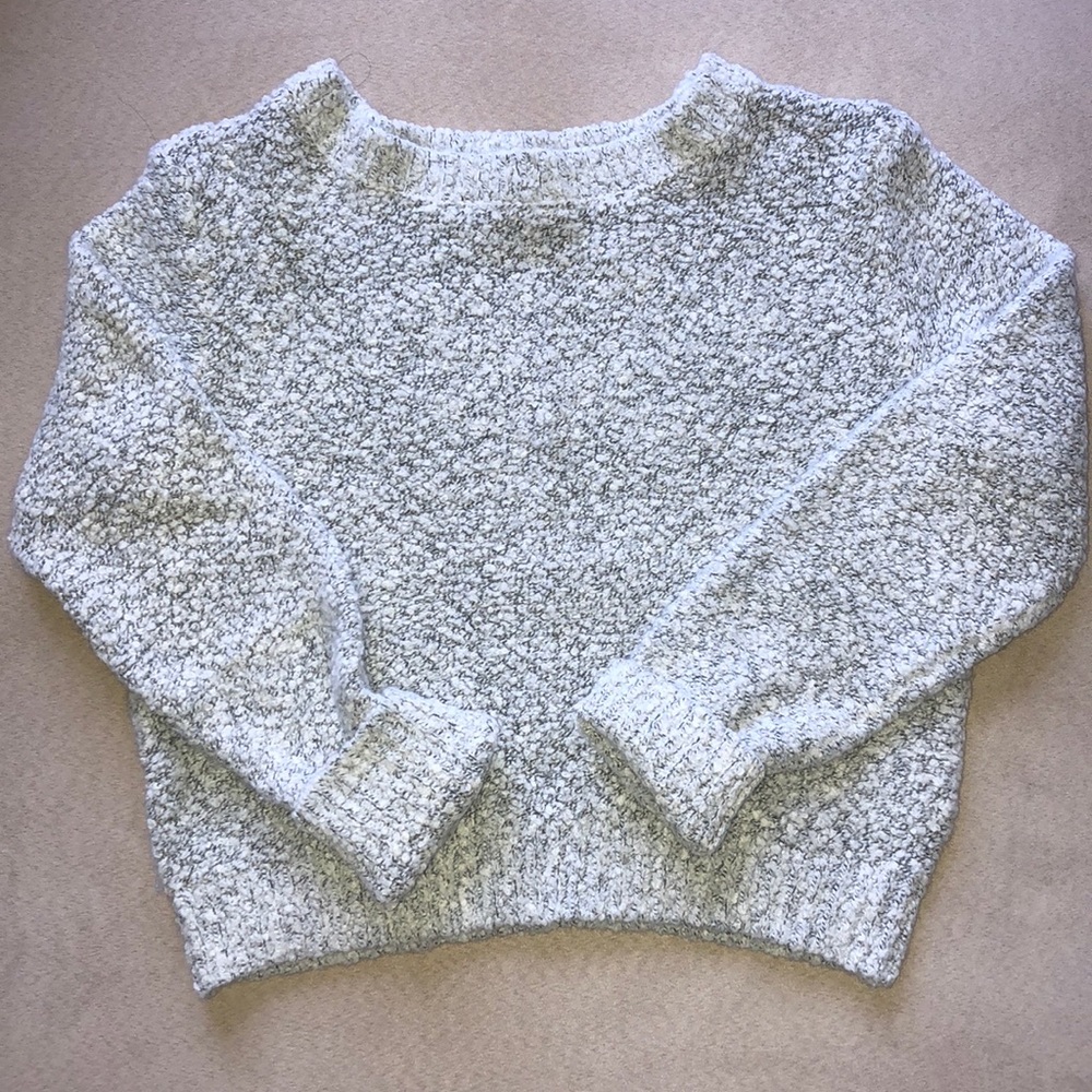 Divided Crop Sweater